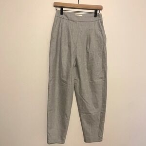 Loulou Studio Farina wool blend tapered trouser pants gray XS academic cashmere